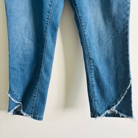 Royalty For Me Anklet Mid Rise Women's Blue Jeans Size 12 - Picture 5 of 8